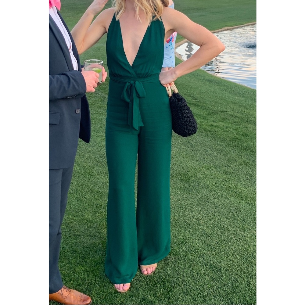 Reformation Sofi Jumpsuit - Dark Green